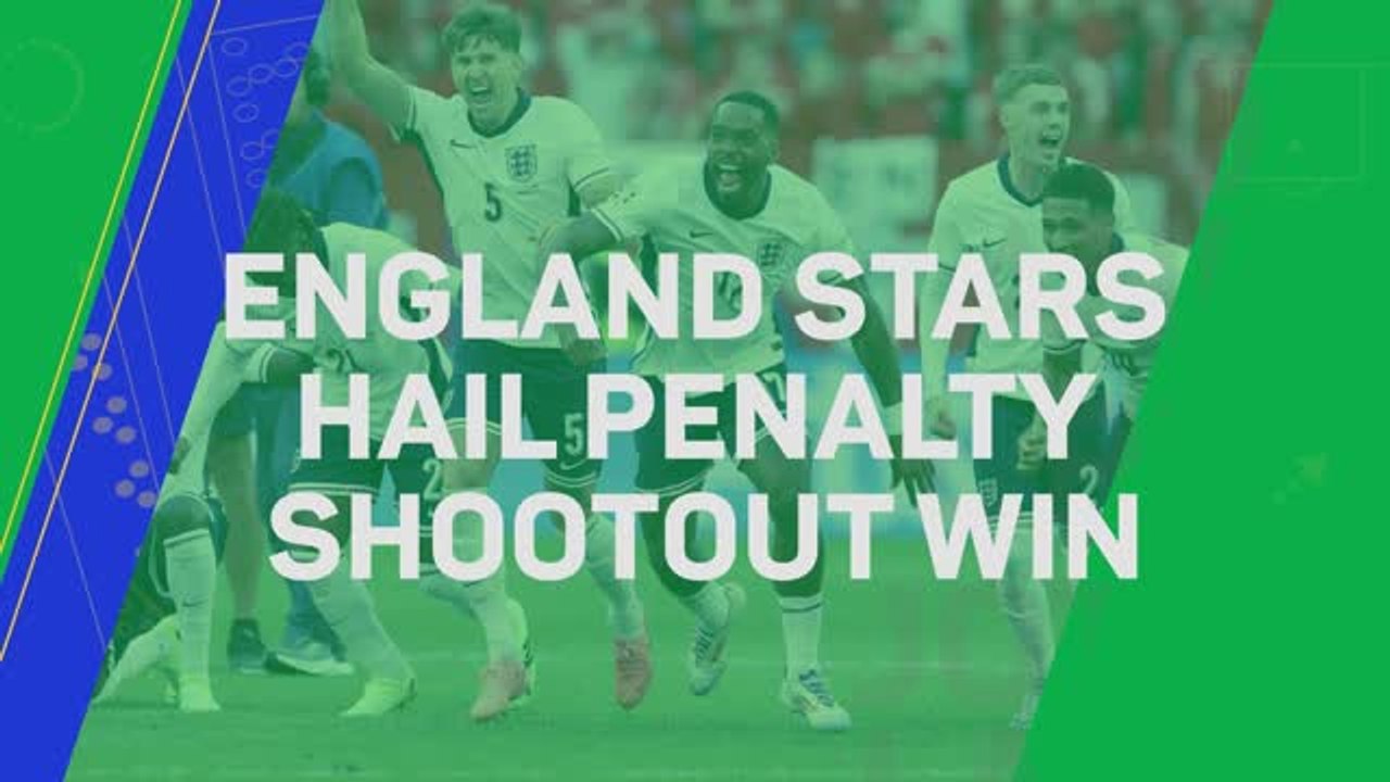 England stars hail penalty shootout win