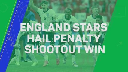 England stars hail penalty shootout win