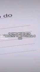 10 things need to stop immediately to be successful in life