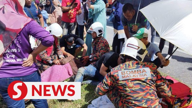 Family of three almost drown after car plunges into river