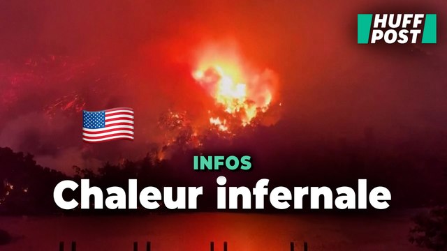Les images angoissantes d’un énorme incendie au-dessus d’un lac de Santa Barbara
