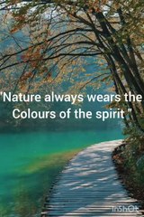 It's all about nature.