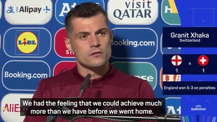 'Underrated' England deserve massive respect - Xhaka