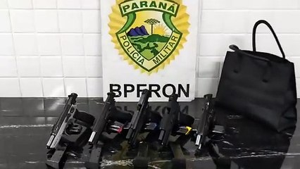 Mulher é presa pela PM com cinco pistolas em Capitão Leônidas Marques