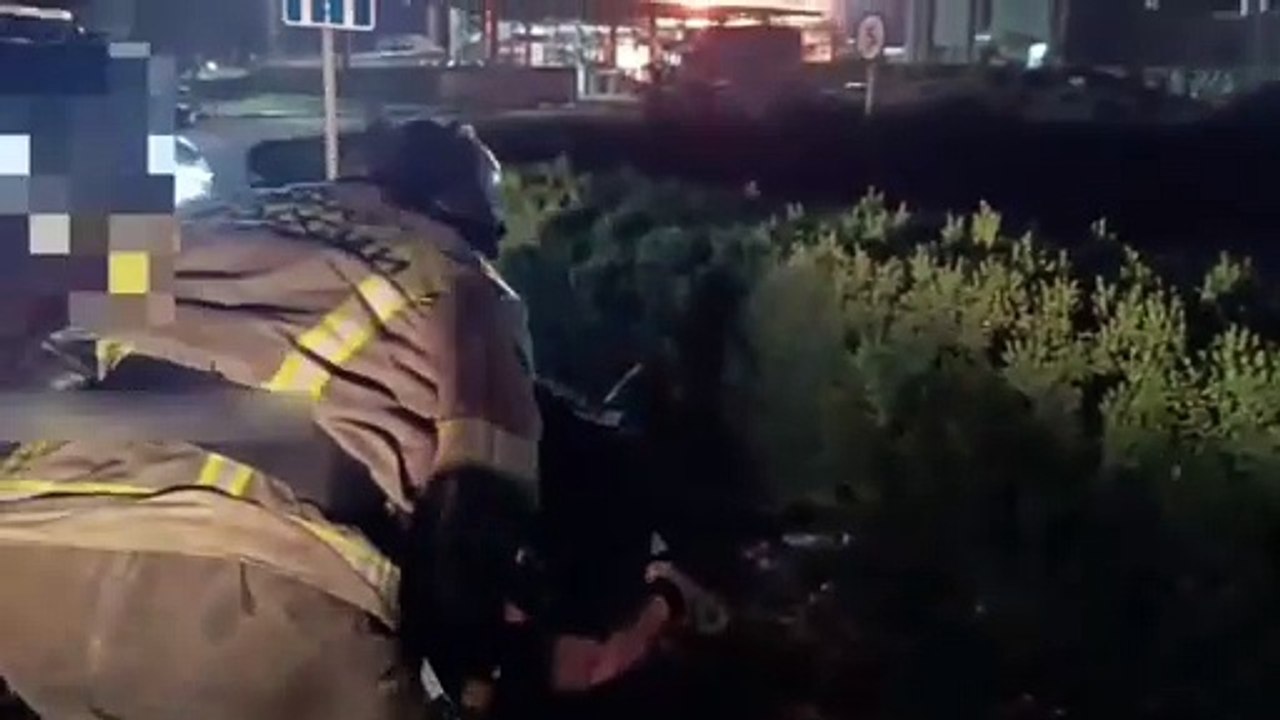 Moment of Drone Strike Oil Depot, Krasnodar Russia