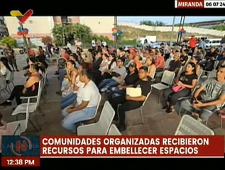 Miranda | Alcaldía Ambrosio Plaza otorgó recursos al urb. Santa Cruz para recuperar sus espacios