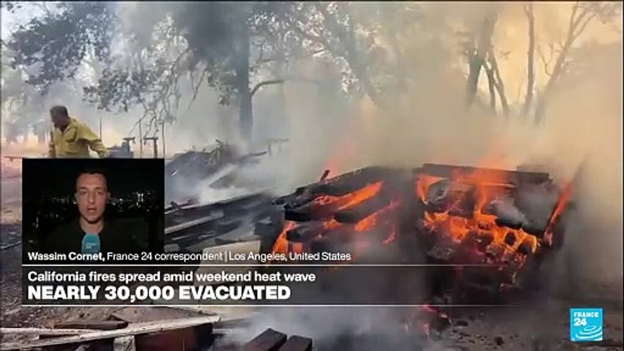 Record-breaking heatwave scorches millions across US, fueling wildfires.  FRANCE 24 English