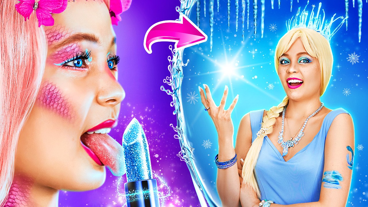 RELOOKING INCROYABLE DE PRINCESSE ✨ La sirène voulait être Elsa !