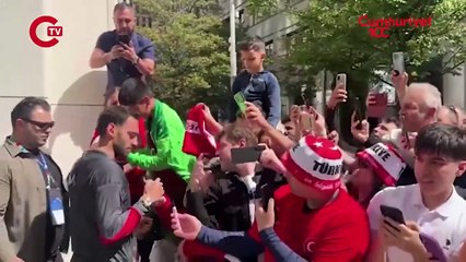 A Milli Futbol Takımı, Berlin'de kaldığı otelden ayrıldı