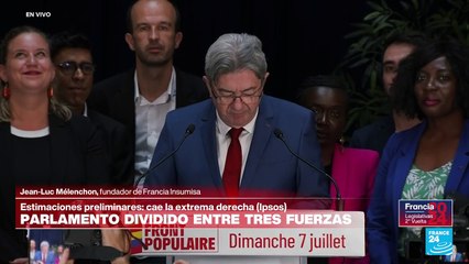 Jean-Luc Mélenchon: "El presidente Macron debe admitir esta derrota. El primer ministro debe irse"