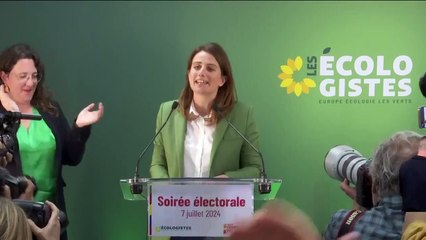 Marine Tondelier, Secrétaire nationale Les Ecologistes : ""Ce soir le peuple a gagné et ça ne fait que commencer"