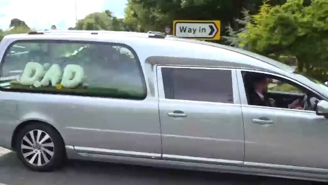 Rob Burrow’s fans line the streets and applaud as funeral cortege passes by
