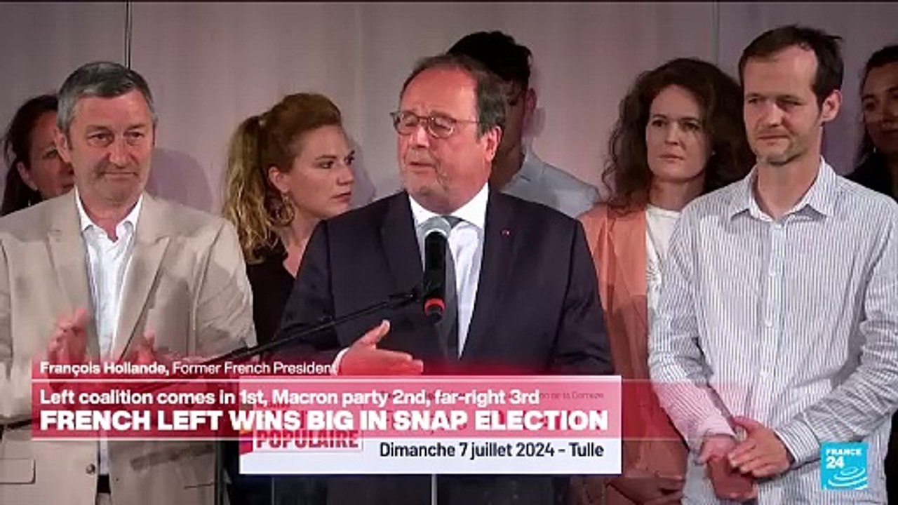 Former French President François Hollande: 'The left found its balance'