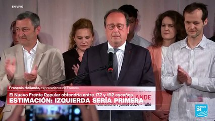 François Hollande: "Todos los partidos de izquierda entendieron el sentido de esta segunda vuelta"