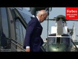 President Biden Arrives In Philadelphia, Pennsylvania For Two Campaign Events