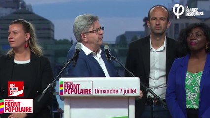 Fransa'da seçimi kazanan Melenchon, zafer konuşmasında Filistin’i tanıma sözünü tekrarladı