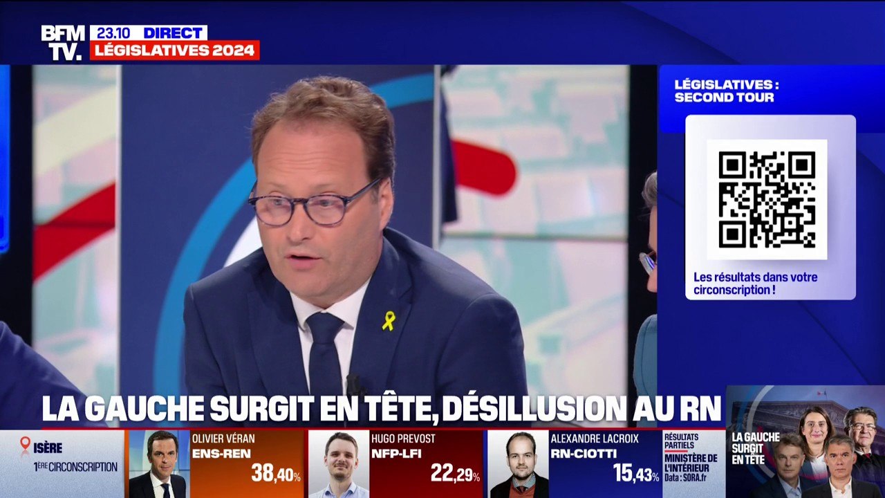 Résultats législatives 2024: "On va faire en sorte de trouver une majorité de bonne volonté", explique Sylvain Maillard (Renaissance)