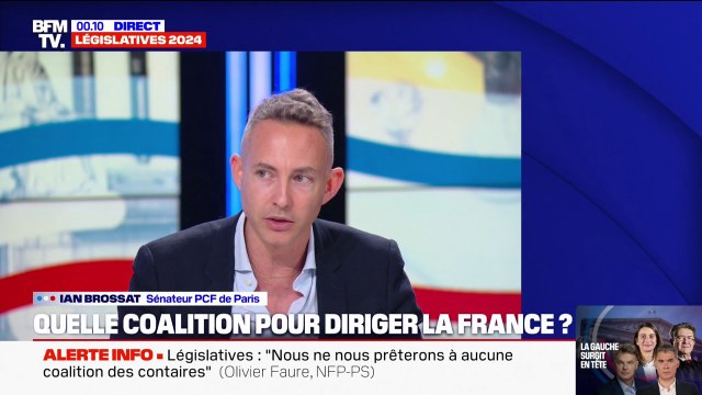 Résultats législatives 2024: Nous allons devoir élargir notre majorité sur bon nombre de sujets , affirme Ian Brossat (PCF)