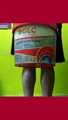 تمرين اسكوات ديق في البيت بالجردل