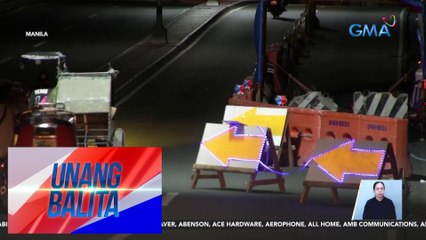 Bahagi ng Legarda Flyover, pansamantalang isinara para kumpunihin | Unang Balita