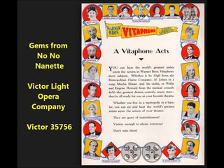 Gems from No No Nanette - Victor Light Opera Company (1925)