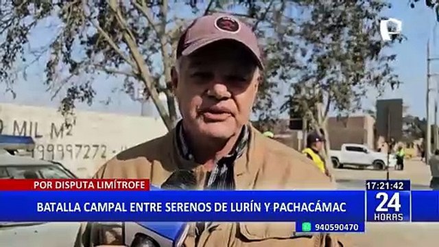 ¡Disputa sobre límites territoriales!: Se registra batalla campal entre serenos de Lurín y Pachacámac