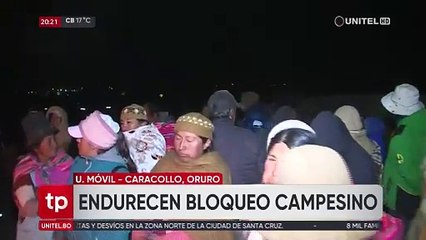 Bloqueo en Caracollo: Dos comunarios están hospitalizados tras enfrentamiento con policías