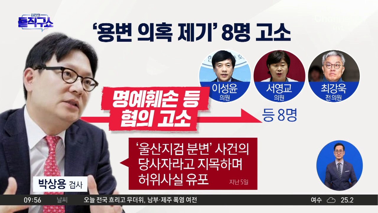 박상용 검사, ‘용변 의혹 제기’ 8명 고소…한발 물러선 野 의원들?
