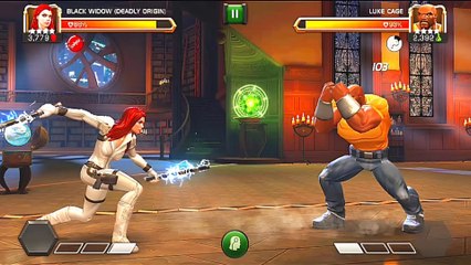 Black widow  luck cage amazing fight video 