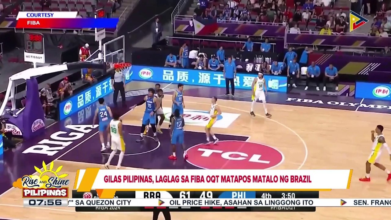 Gilas Pilipinas, laglag sa FIBA OQT matapos matalo ng Brazil