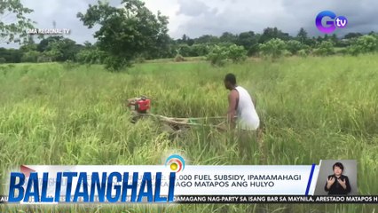 Dept. of Agriculture: P3,000 fuel subsidy, ipamamahagi sa 160,000 magsasaka bago matapos ang Hulyo | Balitanghali