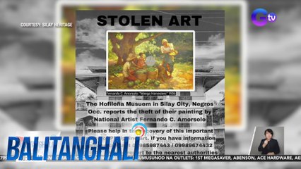 Obra ni Fernando Amorsolo na "Mango Harvesters" sa Hofileña Museum, ninakaw umano | Balitanghali