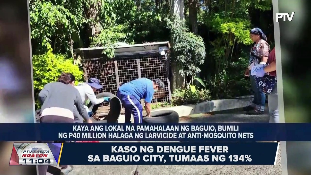 Kaso ng dengue fever sa Baguio City, tumaas ng 134%