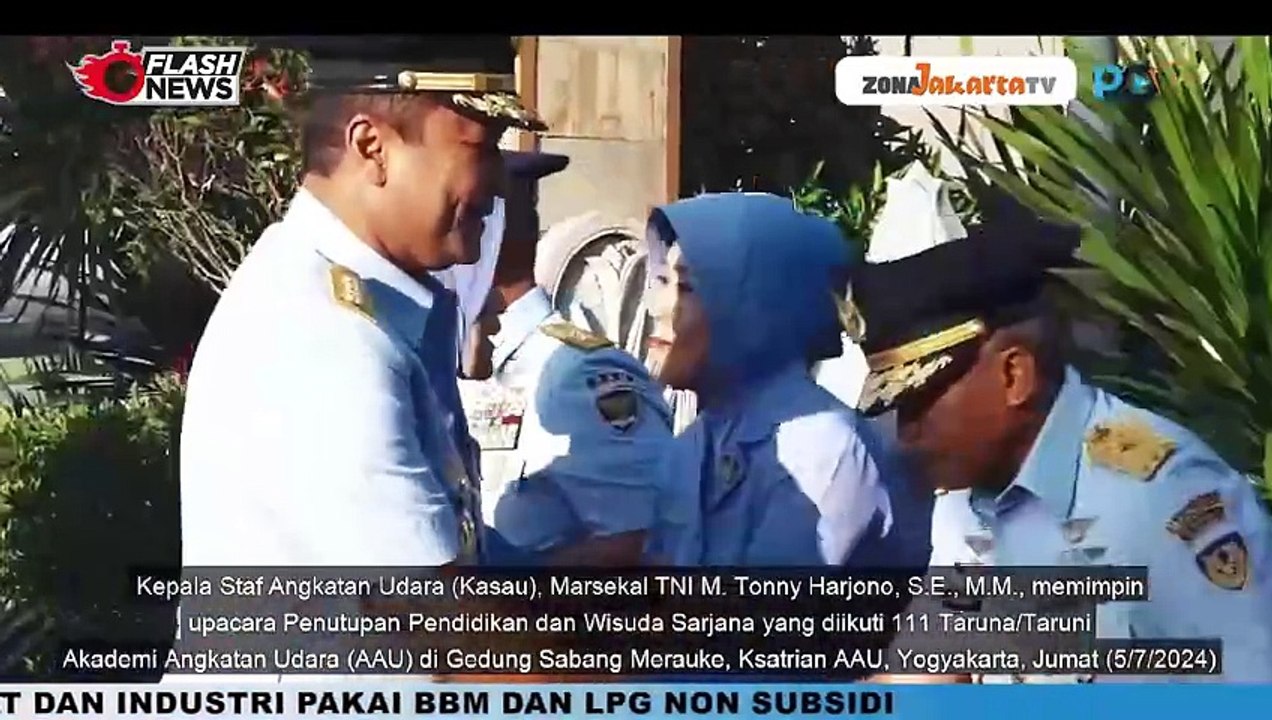 KASAU PIMPIN UPACARA PENUTUPAN DAN WISUDA SARJANA TARUNA AKADEMI ANGKATAN UDARA