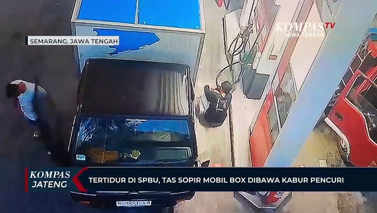 Tertidur di SPBU, Tas Sopir Mobil Box Dibawa Kabur Pencuri