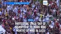 Israelis stage 'Day of Disruption' protest in Tel Aviv