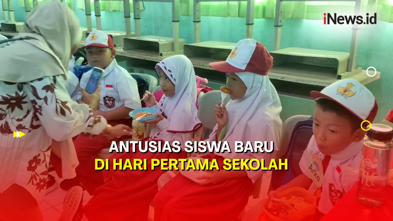 Ratusan Siswa Baru di SDN Pondok Kelapa 05 Pagi Jaktim Antusias Jalani Hari Pertama Sekolah