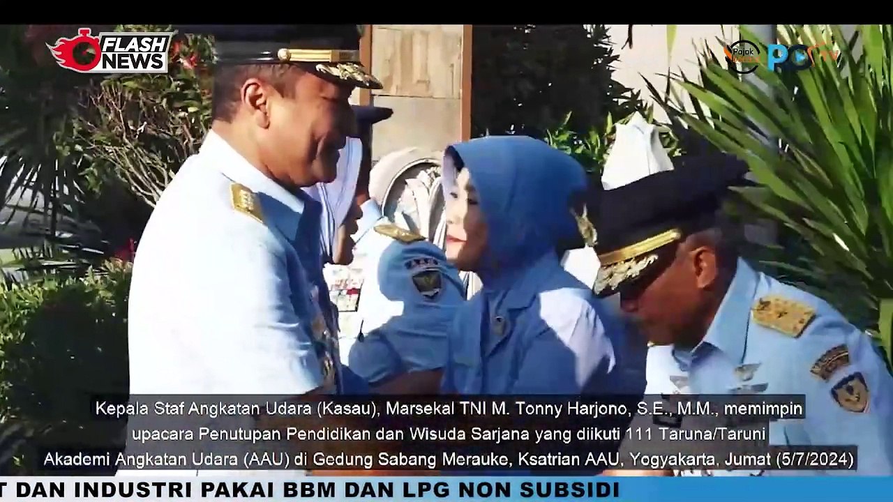 Kasau Marsekal TNI M. Tonny Harjono Pimpin Upacara Penutupan