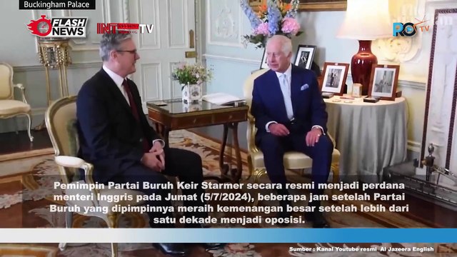 PM Inggris Baru, Keir Stamer Jabat Tangan Dengan Raja Charless III Di Buckingham Palace