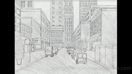 Perspective Rough Pencil Sketch Video #5 (07-08-2024)
