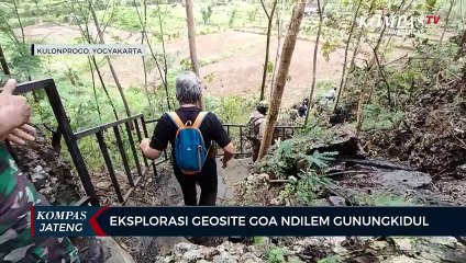 Eksplorasi Geosite Goa Ndilem Gunungkidul