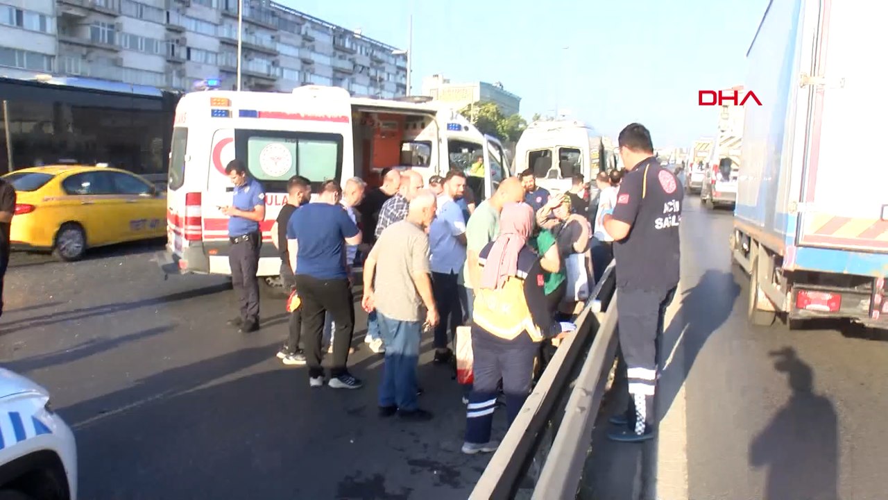 İstanbul'da yol tartışması zincirleme kaza getirdi
