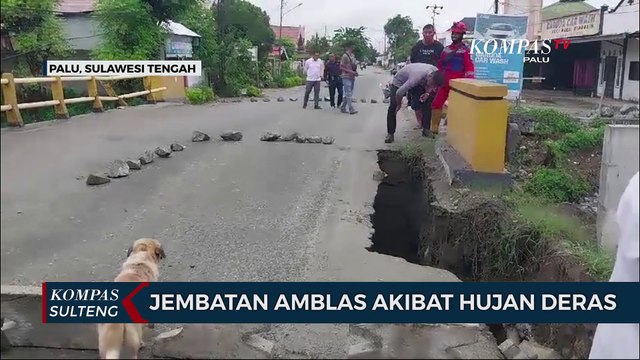Jembatan Amblas, Akibat Hujan Deras