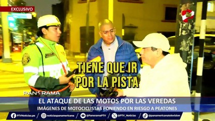 ¡Exclusivo! Ataque de las motos por las veredas: imágenes de motociclistas poniendo en riesgo a peatones
