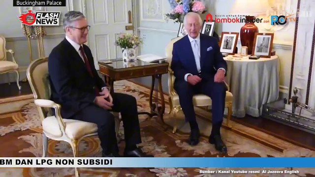 PM INGGRIS BARU, KEIR STARMER JABAT TANGAN DENGAN RAJA CHARLESS III DI BUCKINGHAM PALACE