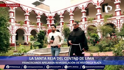 Download Video: ¡Exclusivo! La santa reja del Centro de Lima: Franciscanos apelarán remodelación de histórica plaza