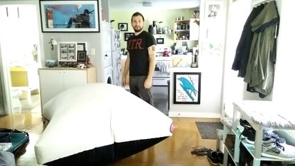 Worlds Largest Functioning Whoopee Cushion... And my thoroughly unimpressed cat(1080P_HD)