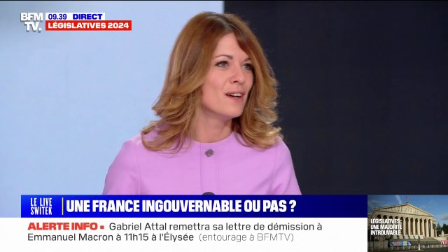 Maud Bregeon (Renaissance): Je ne participerai pas à une coalition qui intégrerait LFI ou EELV