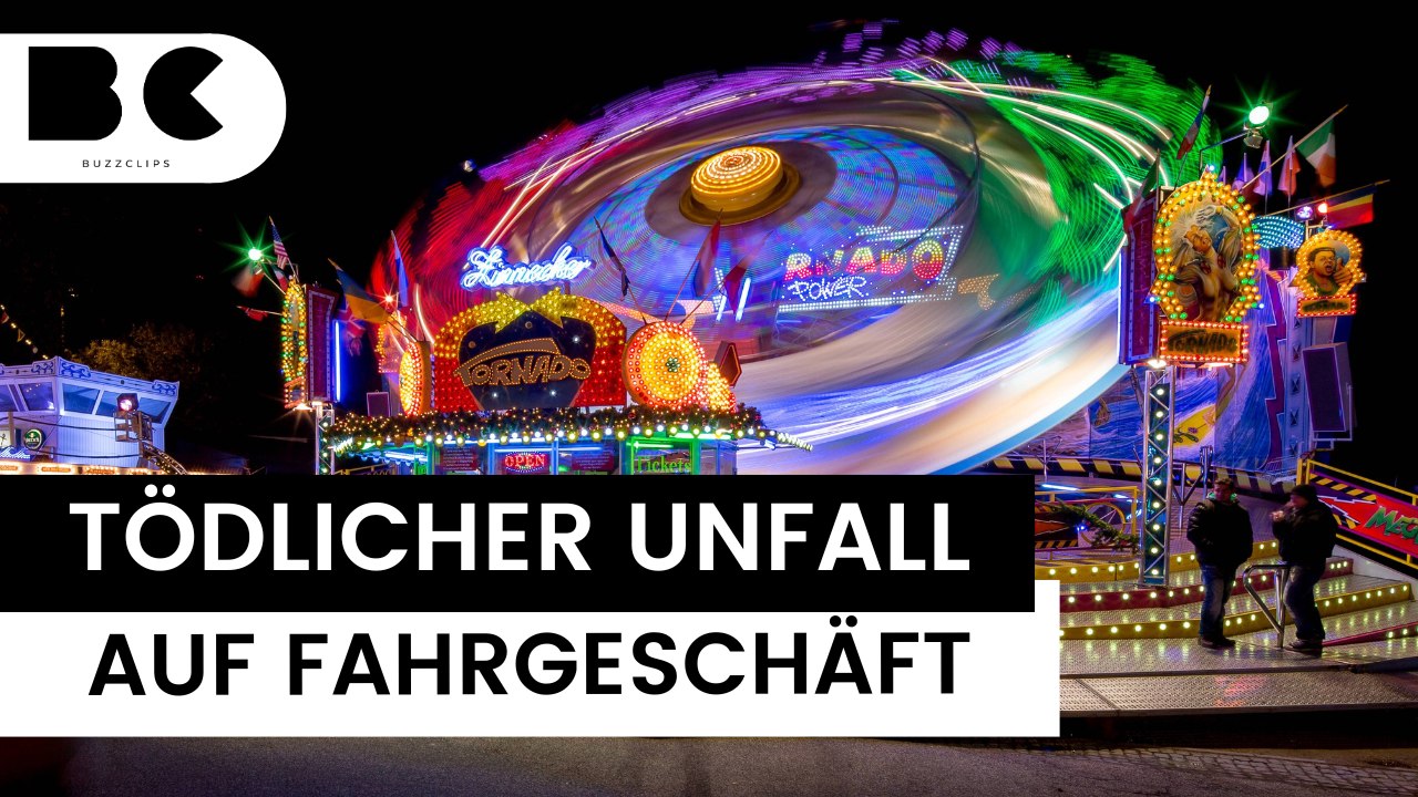 Karussell erfasst Mann auf bayrischem Volksfest