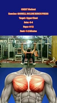❌ BARBELL INCLINE BENCH PRESS ✔️ How can I get Bigger CHEST? #heermlgangaputra #naturalbodybuilding #workout #exercise #fitness #gym #muscle #training
